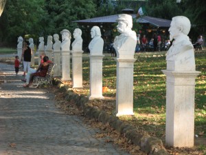 Busti marmorei al Parco del Gianicolo