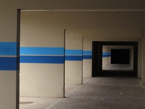 Il corridoio interno di Corviale