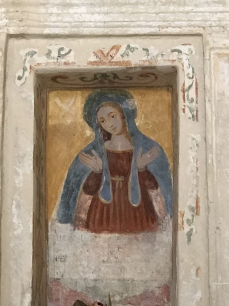 Matera, Chiesa dell'Annunziatella, dipinto della Madonna dell'Annunziata. Foto: Archivio Associazione culturale GoTellGo. CC BY NC ND