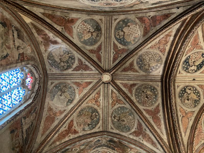 Tolosa: Convento dei Giacobini, volta dipinta nella cappella di Sant'Antonino [Foto: Associazione culturale GoTellGo, CC BY NC ND]