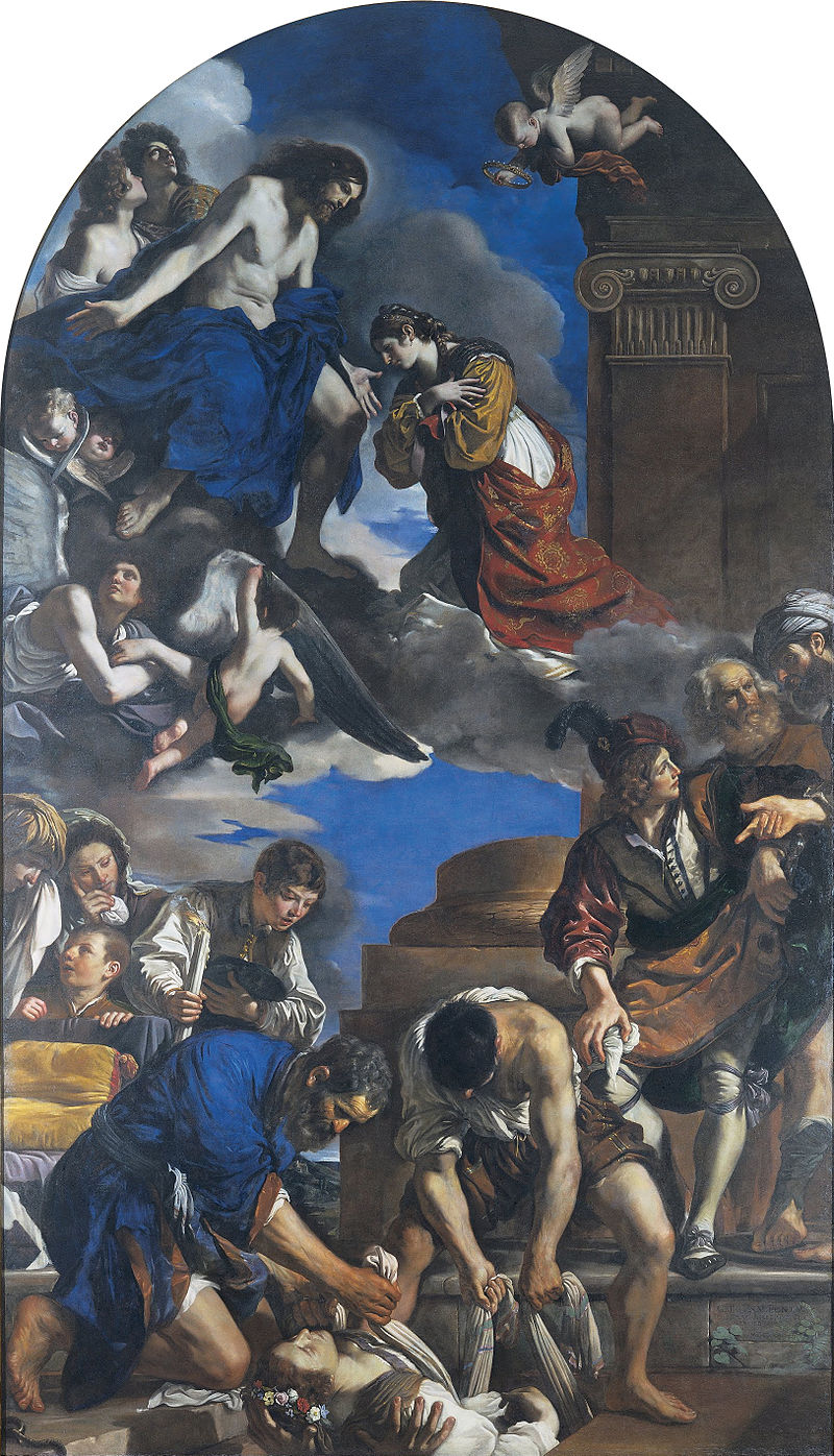 Roma, Pinacoteca Capitolina, Guercino, Sepoltura e gloria di Santa Petronilla, 1623 [Fonte: Wikimedia Commons, PD] 