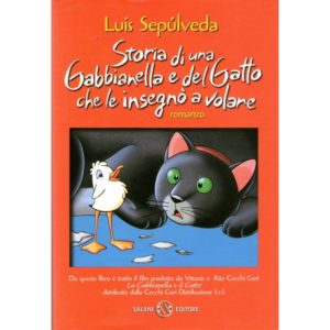 Questa edizione italiana del libro riporta in copertina una immagine tratta dal film di animazione "La gabbianella e il gatto" (1998) per la regia di Enzo d'Alò che rimane a tutt'oggi il film d'animazione italiano più visto.