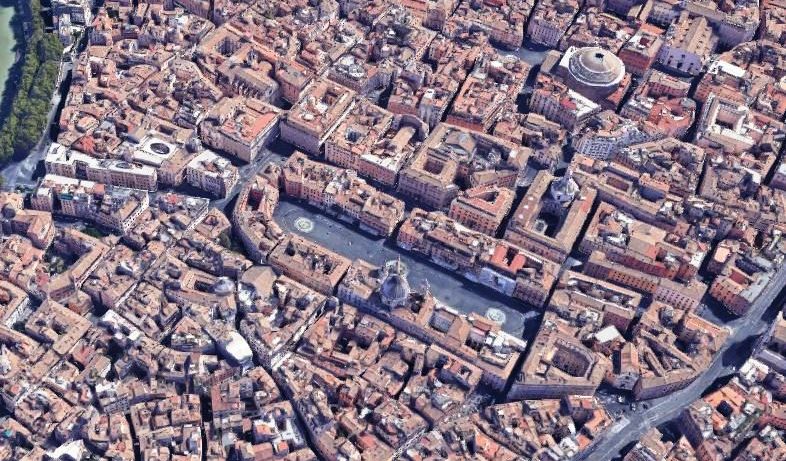 L'area di piazza Navona [Fonte: Google Maps]