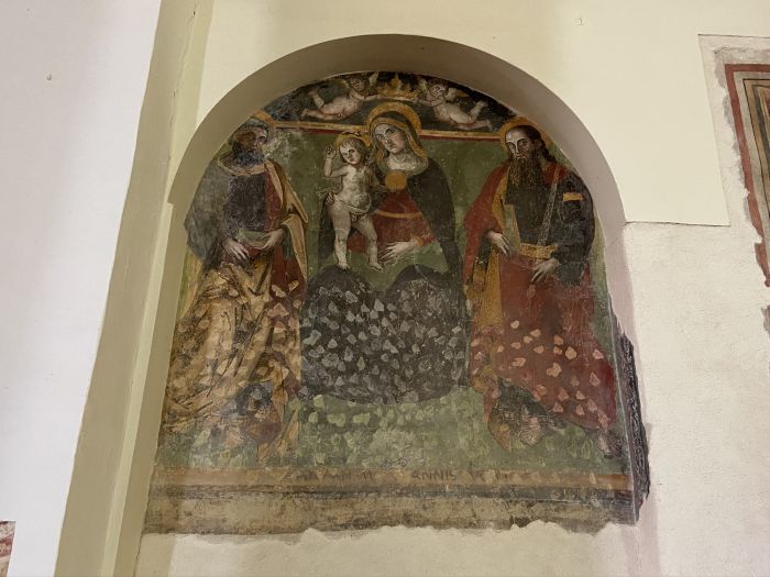 Rosciolo, chiesa di Santa Maria delle Grazie, affresco [Foto: Associazione culturale GoTellGo, CC BY NC SA]