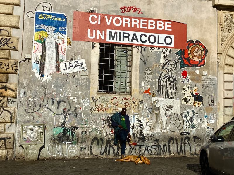 Ci vorrebbe un miracolo, Roma 2020 [Foto: Maria Teresa Natale, CC BY NC SA]