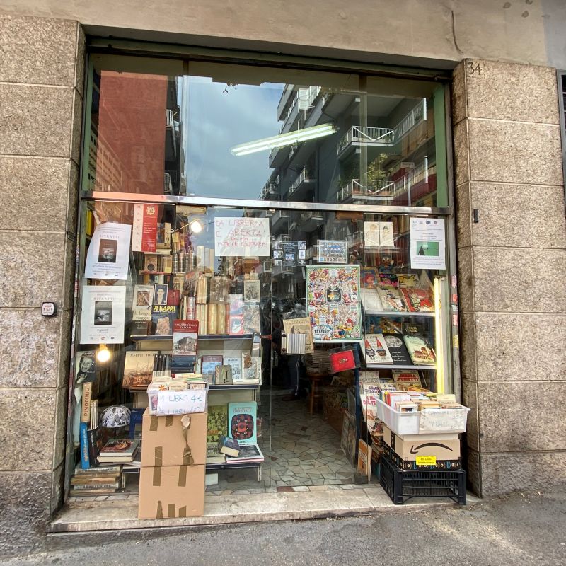 Libreria Pugacioff, Roma, Monteverde [Foto: Associazione culturale GoTellGo / Maria Teresa Natale, [CC BY NC ND]