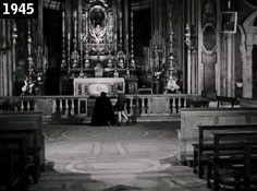 Fotogramma del film Roma città aperta di Roberto Rossellini, 1945 [Fonte: I Davinotti]