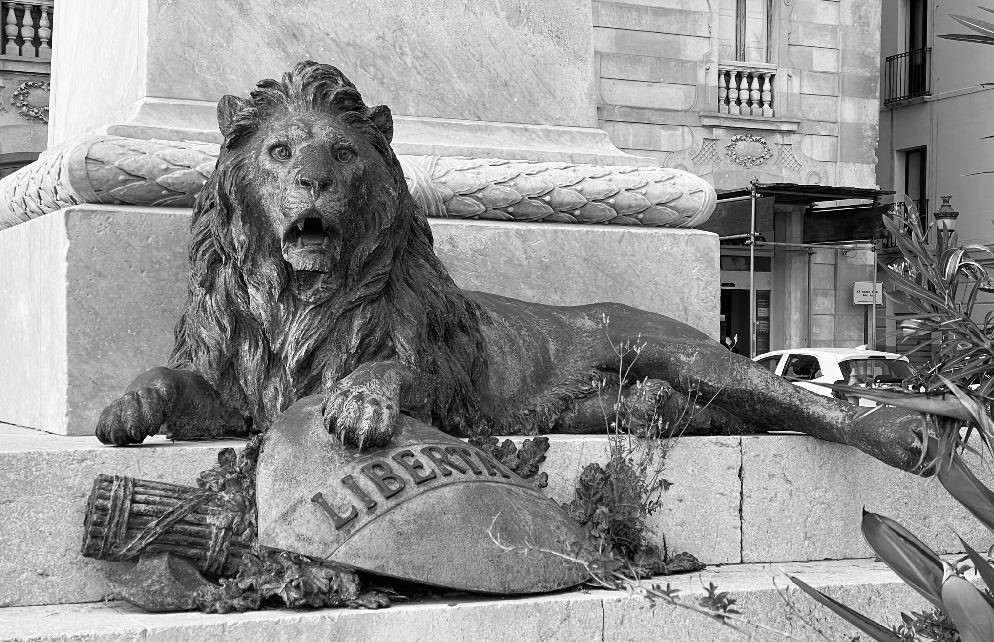 Trapani. Dettaglio del Monumento intitolato a Giuseppe Garibaldi [Foto: Maria Teresa Natale, CC BY NC SA]
