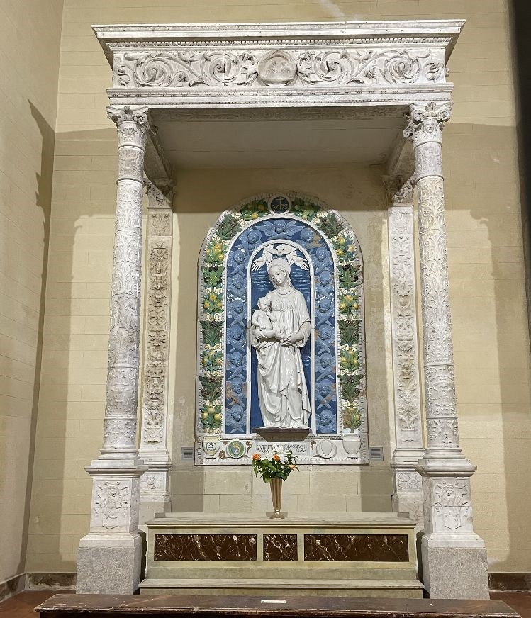 Trapani. Chiesa di Santa Maria del Gesù, baldacchino marmoreo di Antonello Gagini [Foto: Maria Teresa Natale, CC BY NC SA]