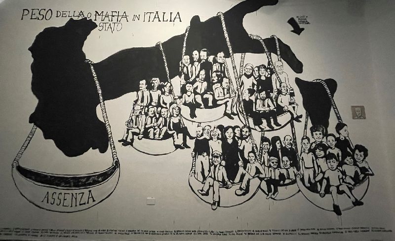 Salemi: Museo Civico, Il peso della Mafia in Italia [Foto: Maria Teresa Natale, CC NC SA]