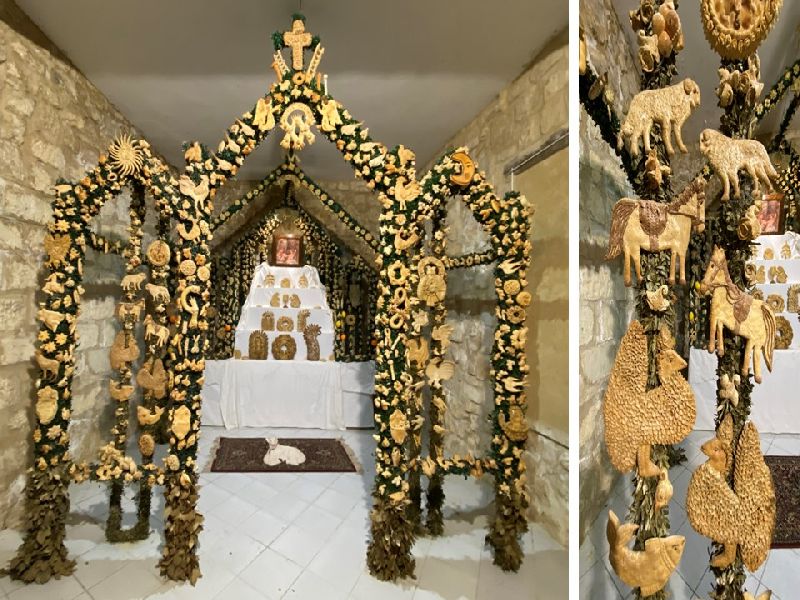 Salemi: Museo del pane rituale, modello di altare realizzato per la festa di San Giuseppe [Foto: Maria Teresa Natale, CC NC SA]
