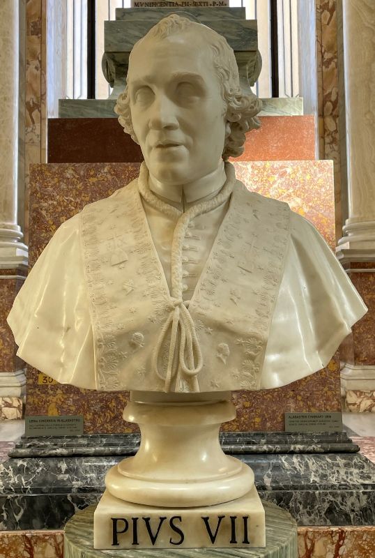 Museo Chiaramonti, Antonio Canova, Ritratto di Pio VII [Foto: Maria Teresa Natale, CC BY NC SA]
