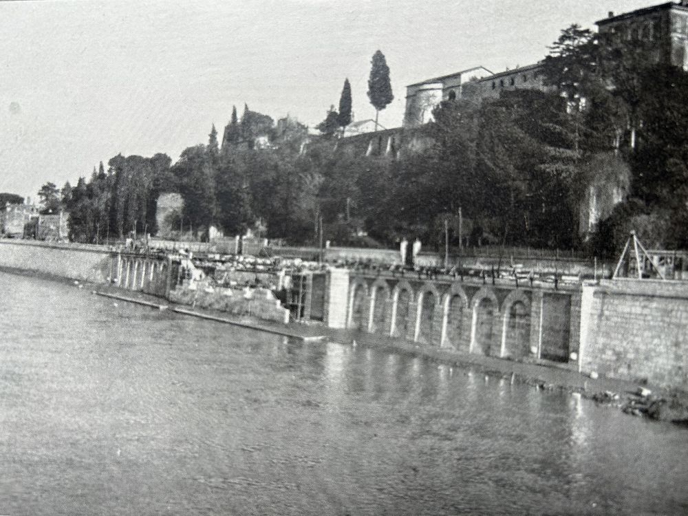 Lungotevere Aventino durante i lavori [Capitolium, marzo 1927]