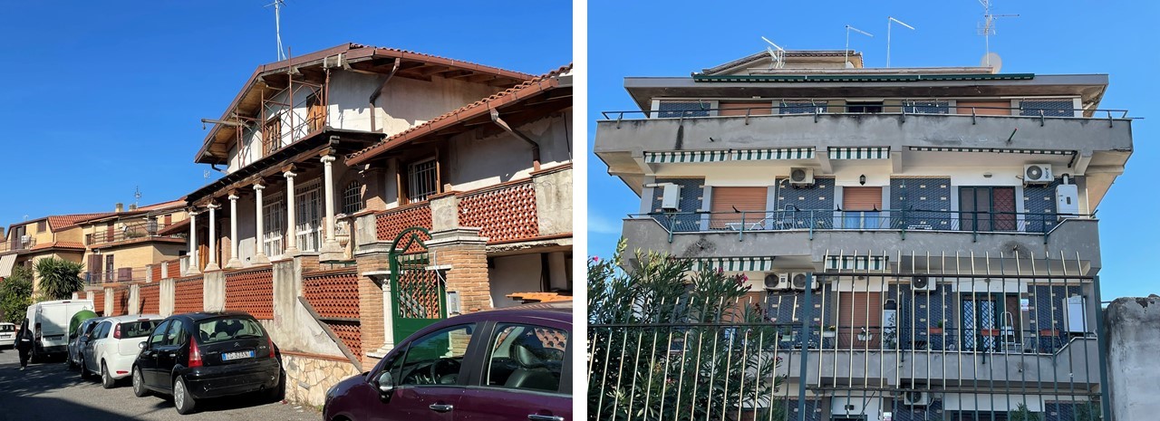 Edilizia eclettica nella zona degli Arcacci [Foto: Maria Teresa Natale, CC BY NC SA]