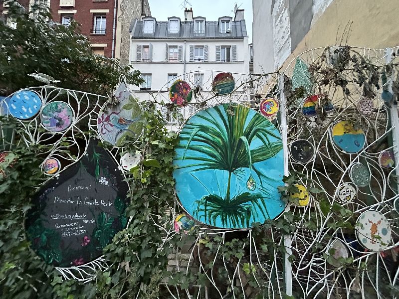 Goutte d'Or, Rue Richomme, Giardino condiviso [Foto: Maria Teresa Natale, CC BY NC SA]
